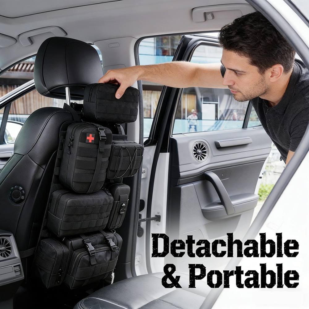 molle seat back organizer sold on Temu United States
