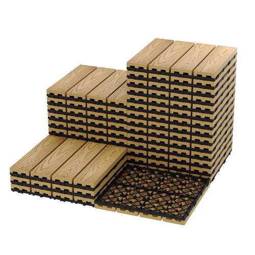 deck tiles 12 x12 waterproof composite patio flooring snap tiles for balcony porch poolside backyard garden grey coffee