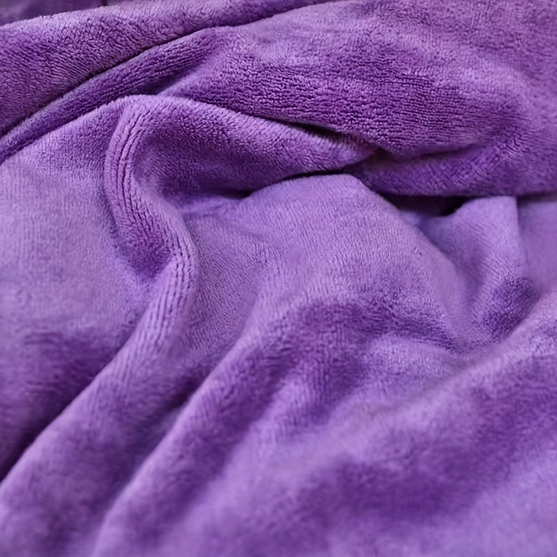 

Purple Fleece Towel - Lightweight, Quick-dry, Travel & | Machine Washable, , Rectangular Shape | Ideal Christmas/halloween Gift