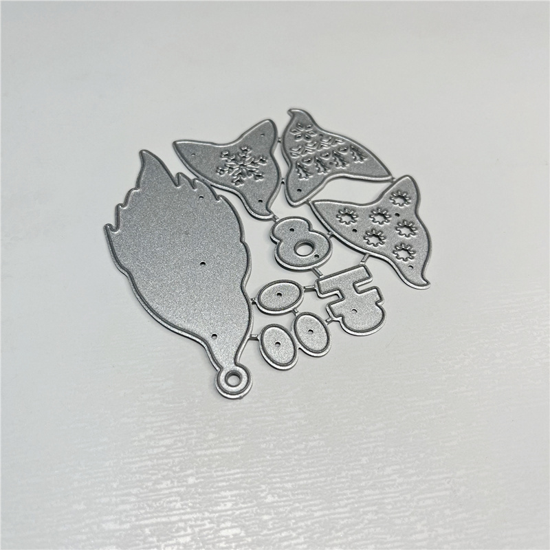 TEMU 1pc Christmas Creative Gnome Ho Winter Metal Cutting Die, Suitable For Scrapbooking Crafts, Embossing Templates, And Making Handmade Greeting