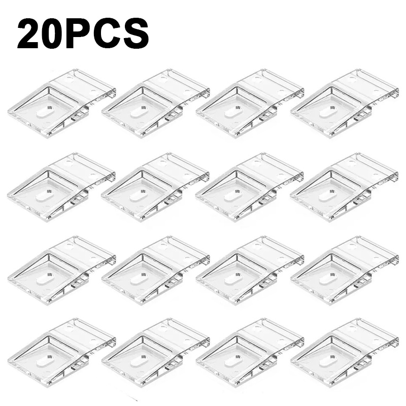 TEMU 20 piezas, Tira LED con clips para cable, Abrazaderas de fijación tipo pinza