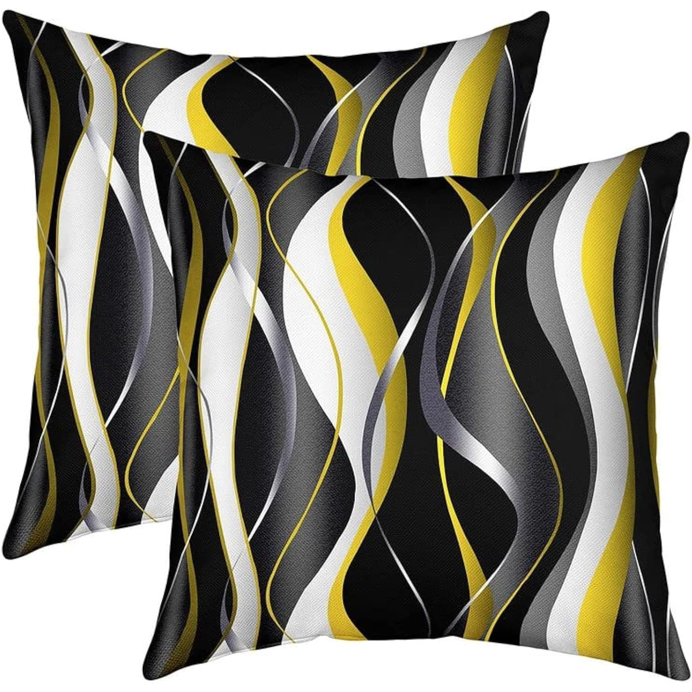 

2pcs 18x18 - Art, Stripes, Zip , For Sofa & Decor