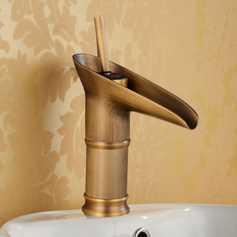 Image of Gdrasuya10 Retro Single Lever Faucet Sink Kitchen Brass Mixer Faucet, Basin Tap, Water Fixture, , Brushed Surface, Singlehandle Tap, Faucet, Diy Installers
