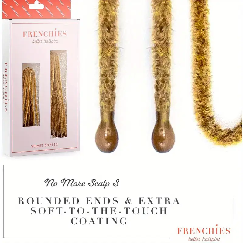 french twist hair pin ultra flocked   french hair pins for women wedding updo extensions or   count blond Product details 5