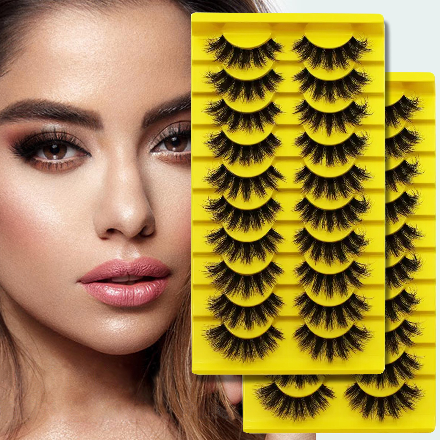 TEMU Wholesale Offer: 20 Pairs Of Thick And Soft Eyelash Clusters, 3d Design, A Must-have For Everyday And Event Makeup, Women' Accessory
