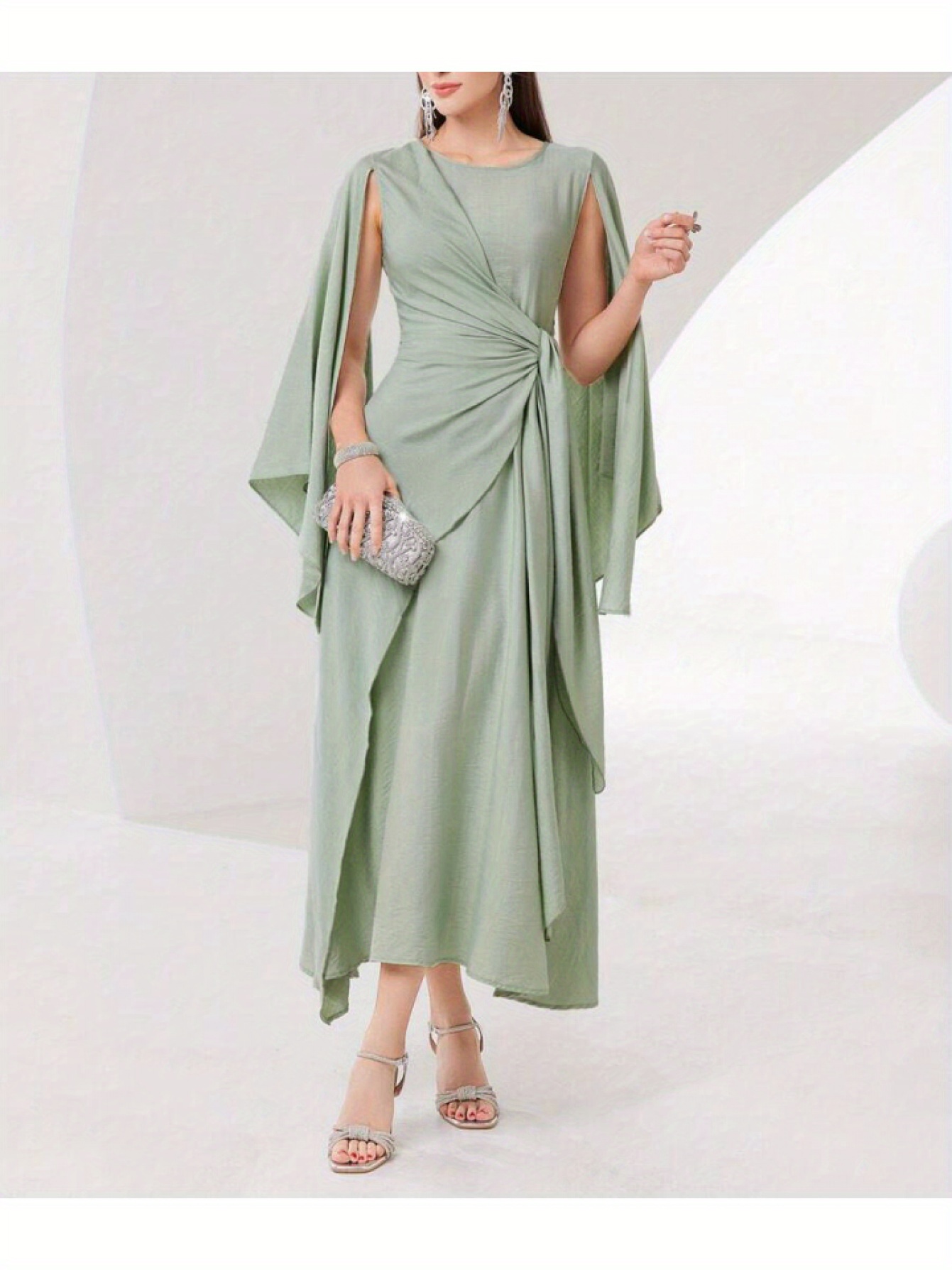 asymmetrical kaftan dress Allison Elizabeth Brown main image 0