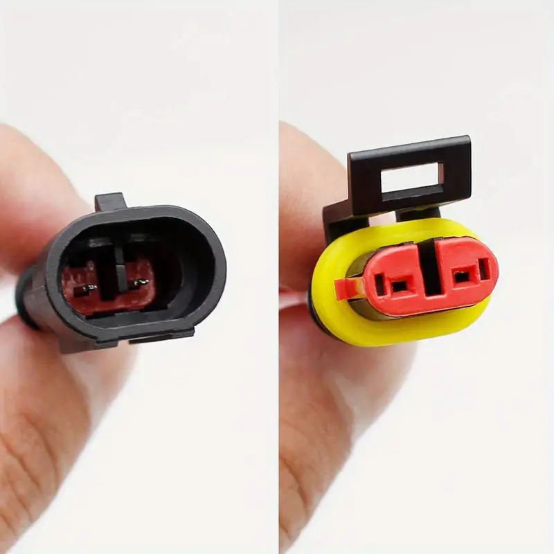 10 juegos de terminales eléctricos de 2 pines - conectores rápidos hembra resistentes a la corrosión para cableado de camiones, rv y náutico (20awg, instalación ) detalles 2