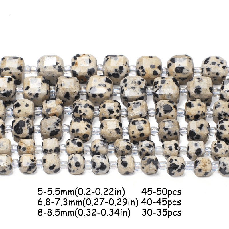 Beautiful Yellow Spotted Jasper Faceted Cube-Shaped Beads
