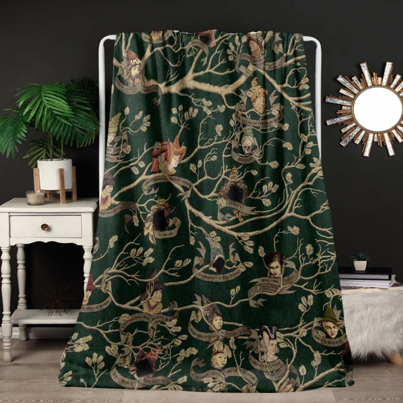 

Tree Themed Patterned Blanket, A Cozy Throw Room, Bedroom, Sofa, Picnic, Travel, And Camping. Suitable For All , It Makes A Great Christmas Gift, , Or Birthday Gift .