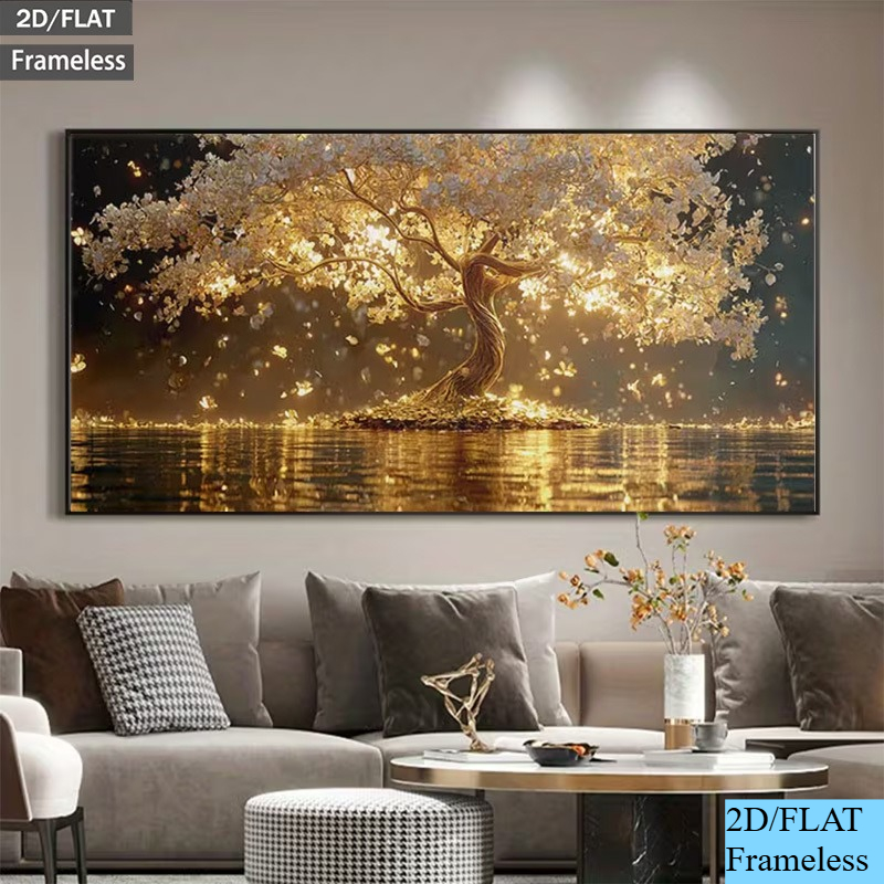 TEMU 2d Flat, 2d Flat, 2d/flat Atmosphere Decoration, 1pc Modern Of Life Wall Poster - Unframed Horizontal Canvas Print, Suitable For Bathroom Decor,