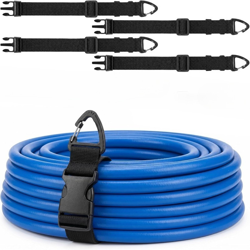 TEMU Heavy Duty Extension , Adjustable Storage Strap | -equipped With Triangle Clip, Garage Storage Hanging Strap, Garden Hose, Cables, Tools, Rv