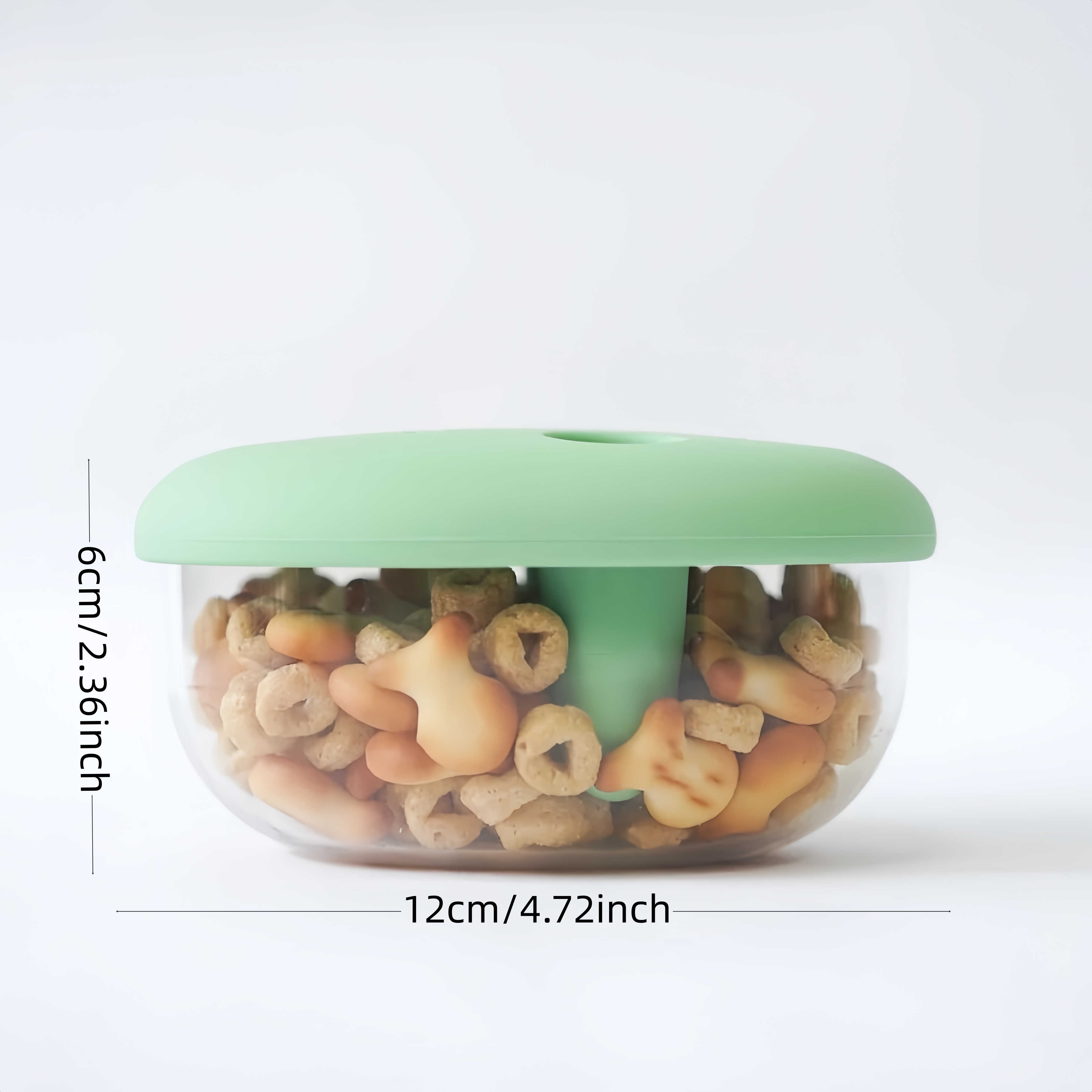 双支便携式卫生零食饼干盒（含一次性硅胶指套）——防污盖设计，适用于旅行、野餐、聚会——塑料/硅胶零食容器 商品详情 2