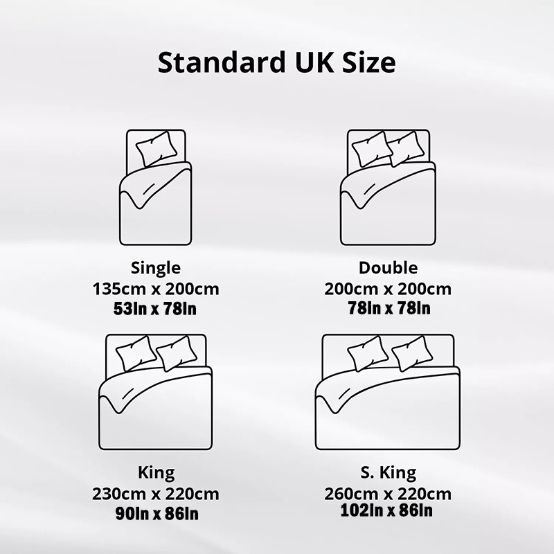 Tog 15 Bedding Grid Quilted Duvet- Ultra-Sof, Warm And Fluffy (White, All Size, Single 135x200cm/ Double 200x200cm/ King 230x220cm/ Supe King 260x220cm)