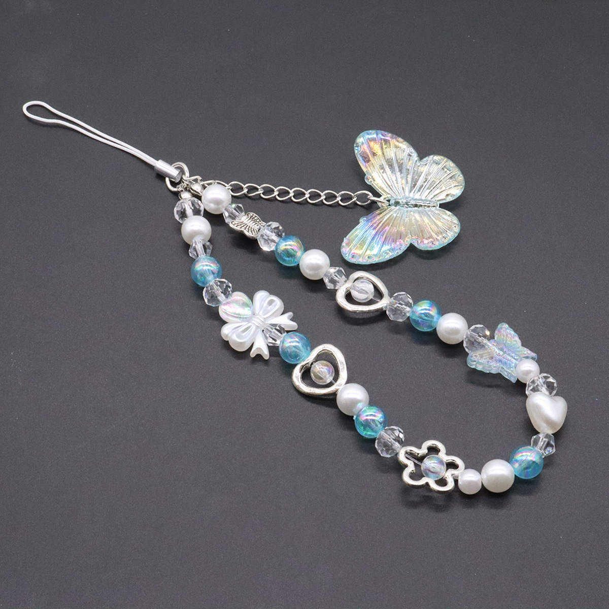 TEMU New Dopamine Mobile Phone Chain Simple Sweet Short Mobile Phone Lanyard Portable Women's Wristband Gift For Her
