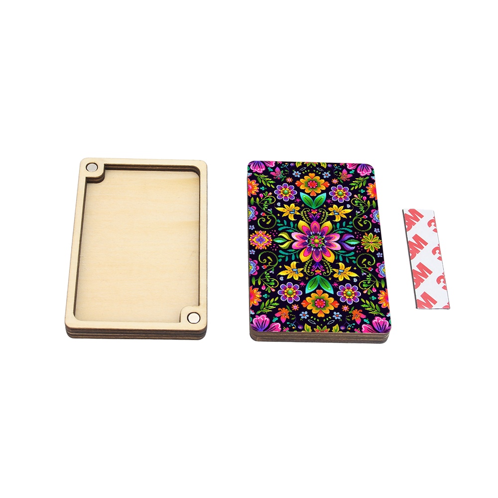 TEMU 1 Set Of Wooden Magnetic Needle And Thread Storage Box, Featuring Design, Portable Sewing Tool Organizer, Gift Box Style, Designed For Sewing