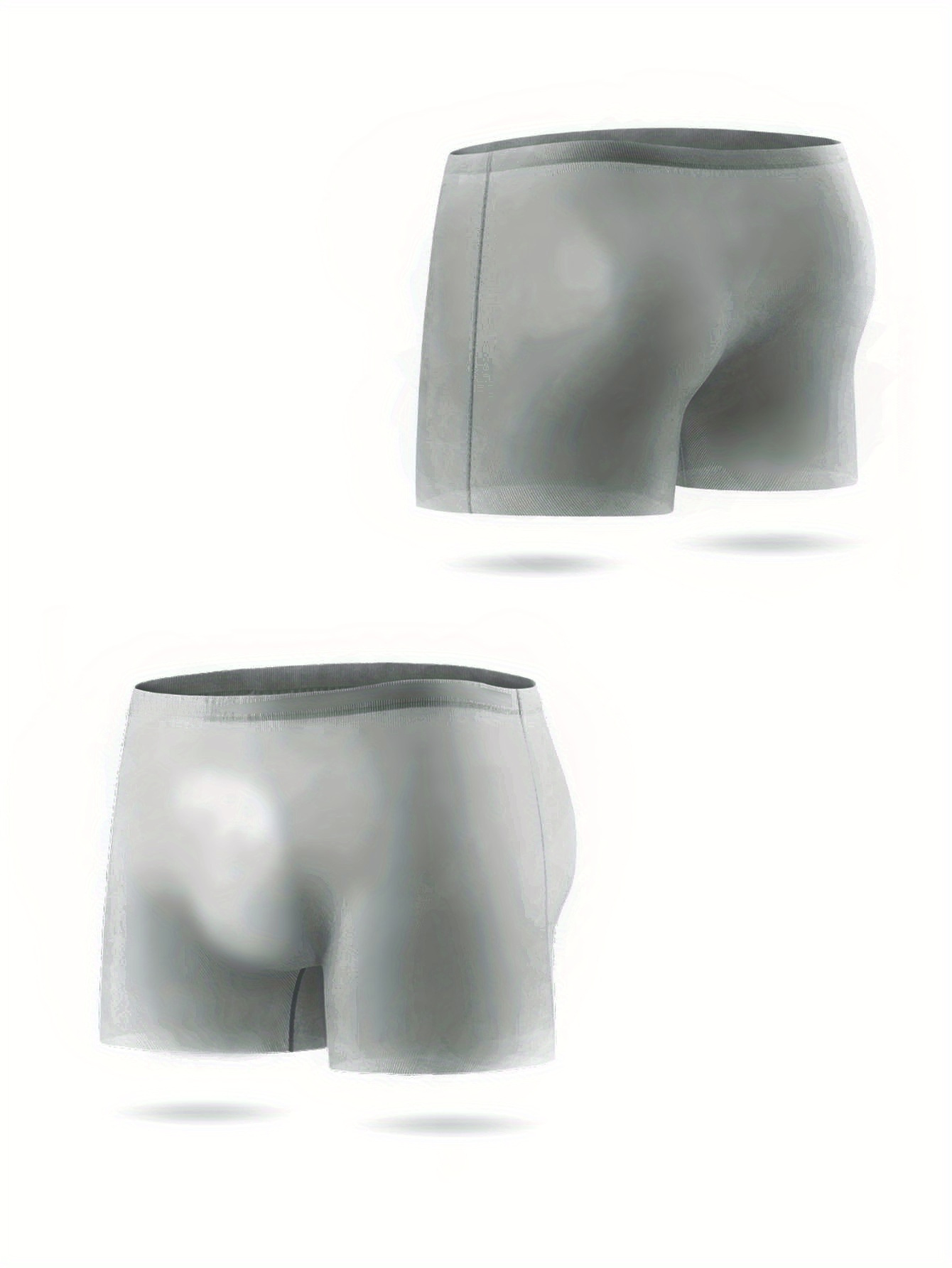 6pcs mens ice silky boxers breathable stretch plus size underwear Product details 2