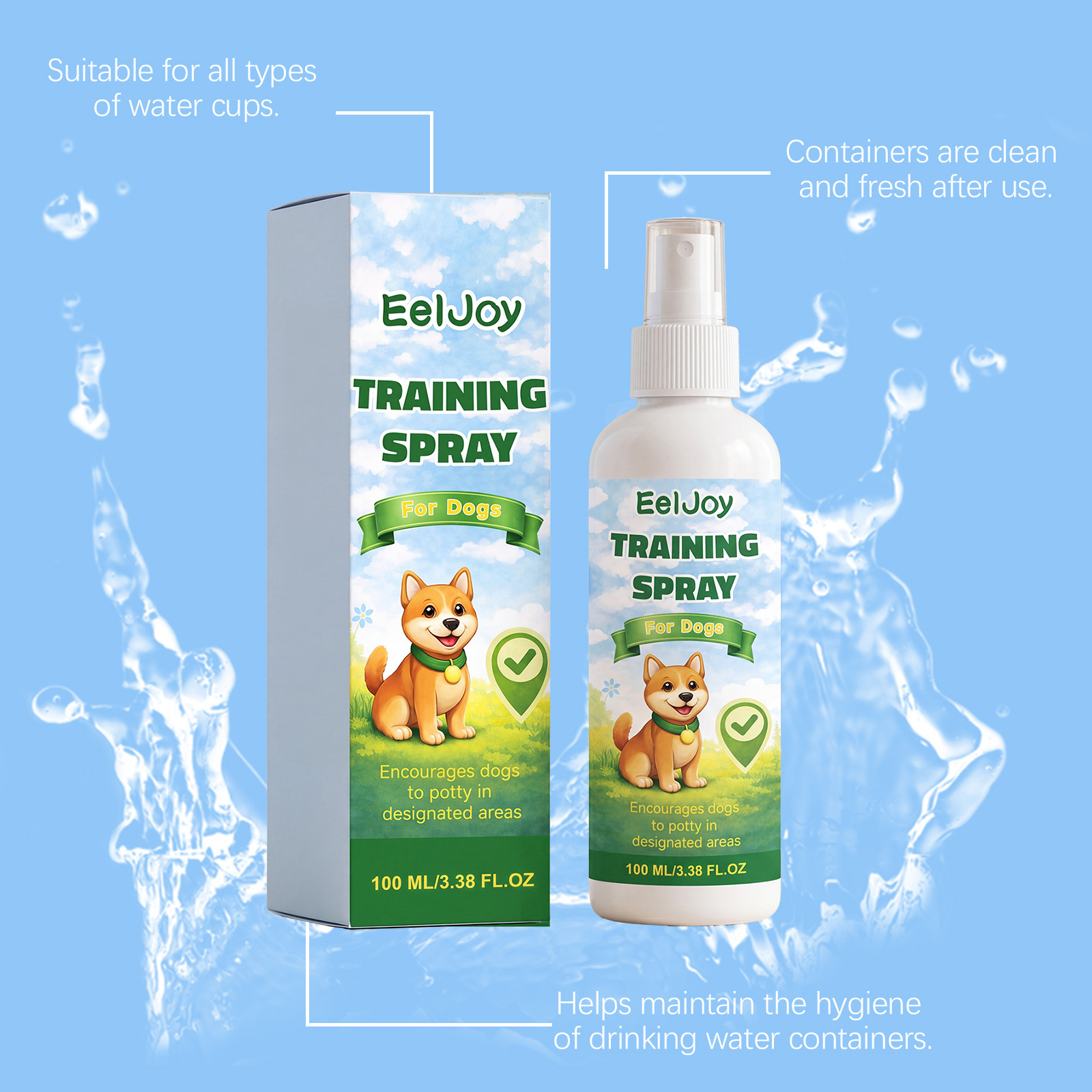   dog potty training spray daily training guide for puppies convenient spray for potty positioning Product details 6