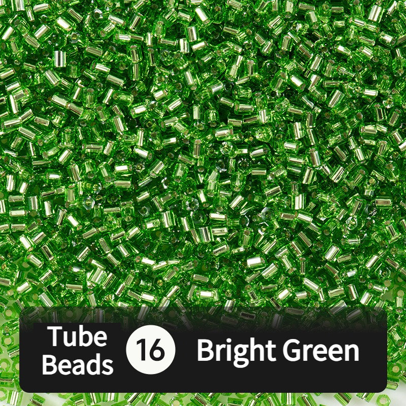 680pcs Hex-Cut Tube Beads for Beading & Jewellery Making