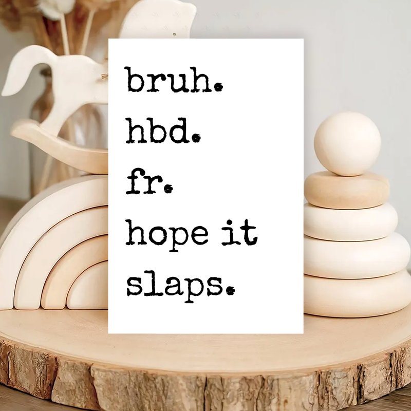 TEMU Humorous Birthday Greeting Card | Perfect For Brothers, , Colleagues, Sisters, Husbands, Or , Ideal For Christmas, Thanksgiving, Halloween, Or