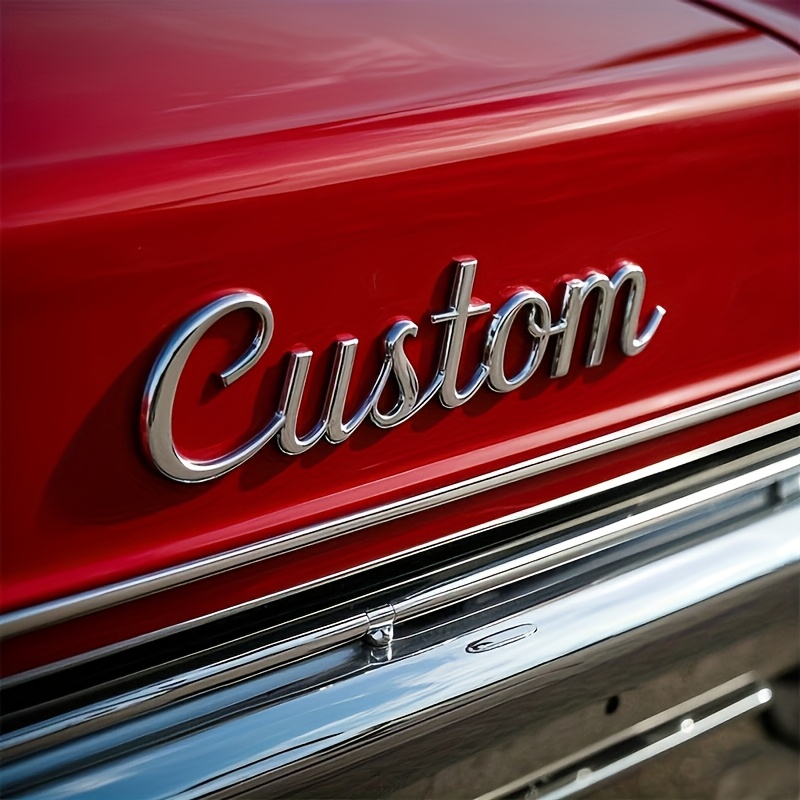 TEMU Custom Car Emblems, Stainless Steel Lettering, Durable Metal-designed Car Badges, Personalized Gifts For . Suitable For Cars, Motorcycles, And