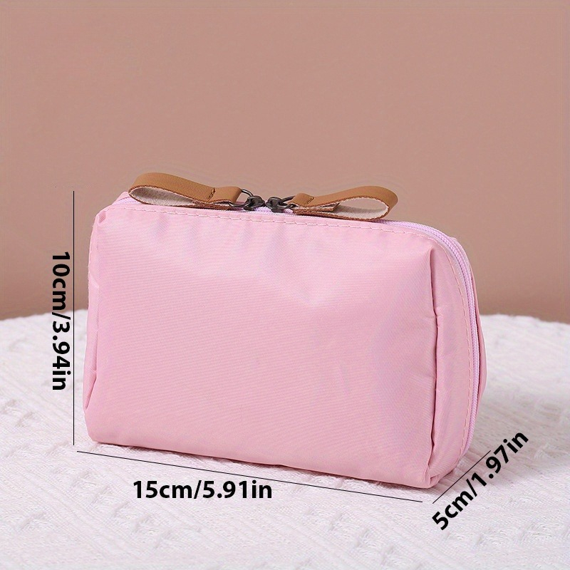 TEMU 1pc Portable Makeup Bag, Storage Pouch, Multifunctional Storage Bag For Men And Women, Suitable For Storing Cosmetics, , Earphones, , And Other
