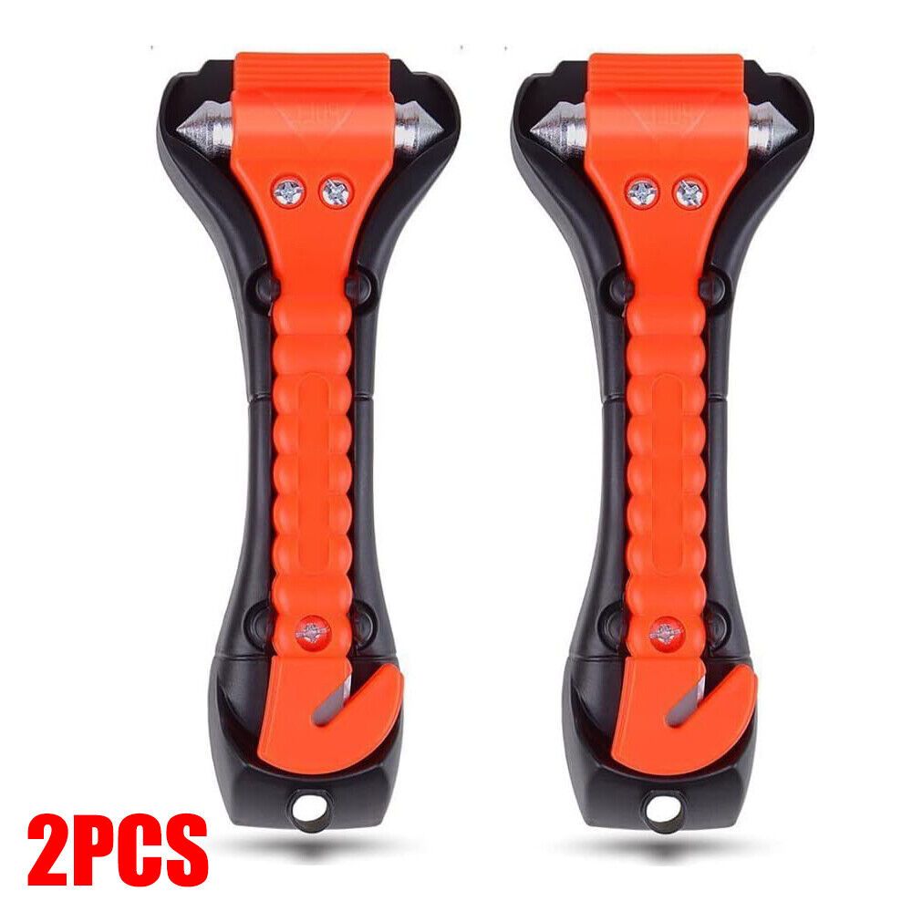 TEMU 2pcs Emergency Car Safety Escape Hammer Seatbelt Cutter Tool Window Glass Breaker