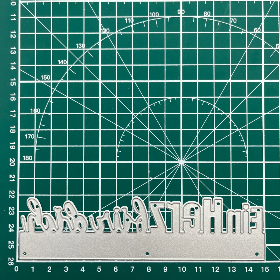 Image of New Ein Herz Für Dich Font Metal Cutting Die For Christmas Cards, Making, Paper Craft Knife, Die, Blade, Template Making