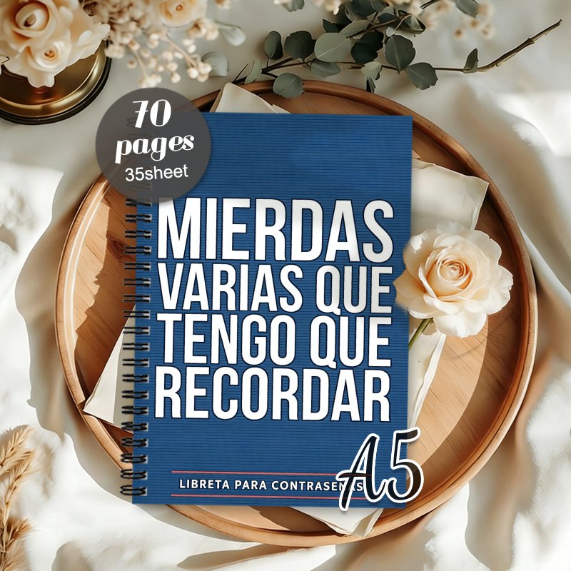 TEMU Cuaderno de contraseñas de 1 pieza para de sesión en Internet y computadora, edición en español, de contraseñas para el hogar u oficina,