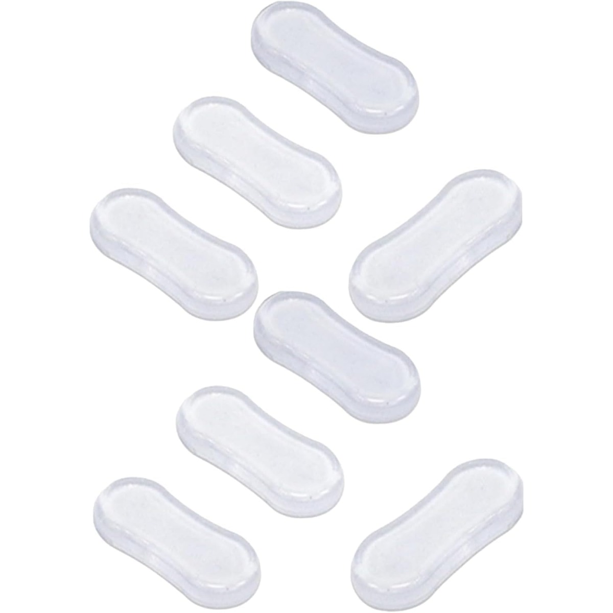 TEMU 8pcs Transparent Toilet Seat Bumper Set, Strong Adhesive Toilet Seats Lid Bumpers, Toilet Seat Buffers, Toilet Lid Rubber Pads For, Home, Hotel