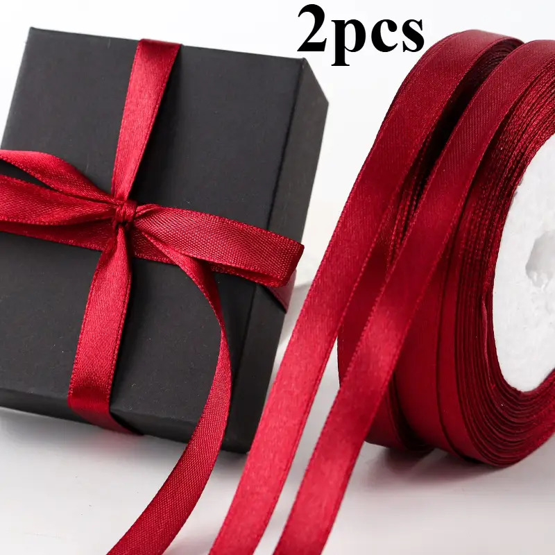 TEMU 2 Rotoli di Nastro - 22M Ciascuno, con Superficie Liscia e , per Artigianato, Decorazioni Nuziali, Confezioni Regalo, Accessori per Capelli e