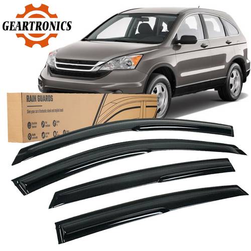 for 2007 2011 for honda crv cr v style window visor vent rain guards deflector vehicle rain protection aggressive styling sleek window cover weatherresistant material durable visor car visor auto deflector