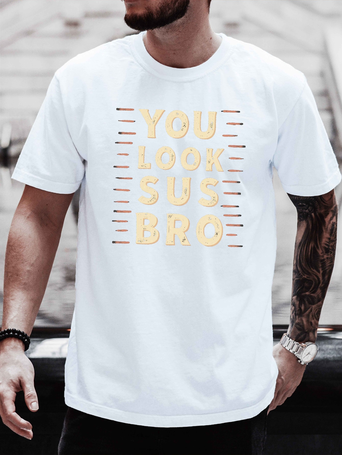 camiseta gráfica hombre 'you look cuello casual Temu Guatemala