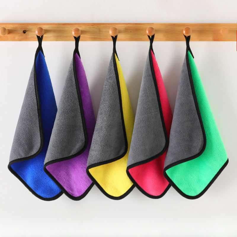 TEMU 5pcs, Dishcloth Domestic Cleaning Special Dishcloth Absorbent Hair Does Not Drop Hand Towel Towel Absorbent Hair Does Not Drop Household Cleaning