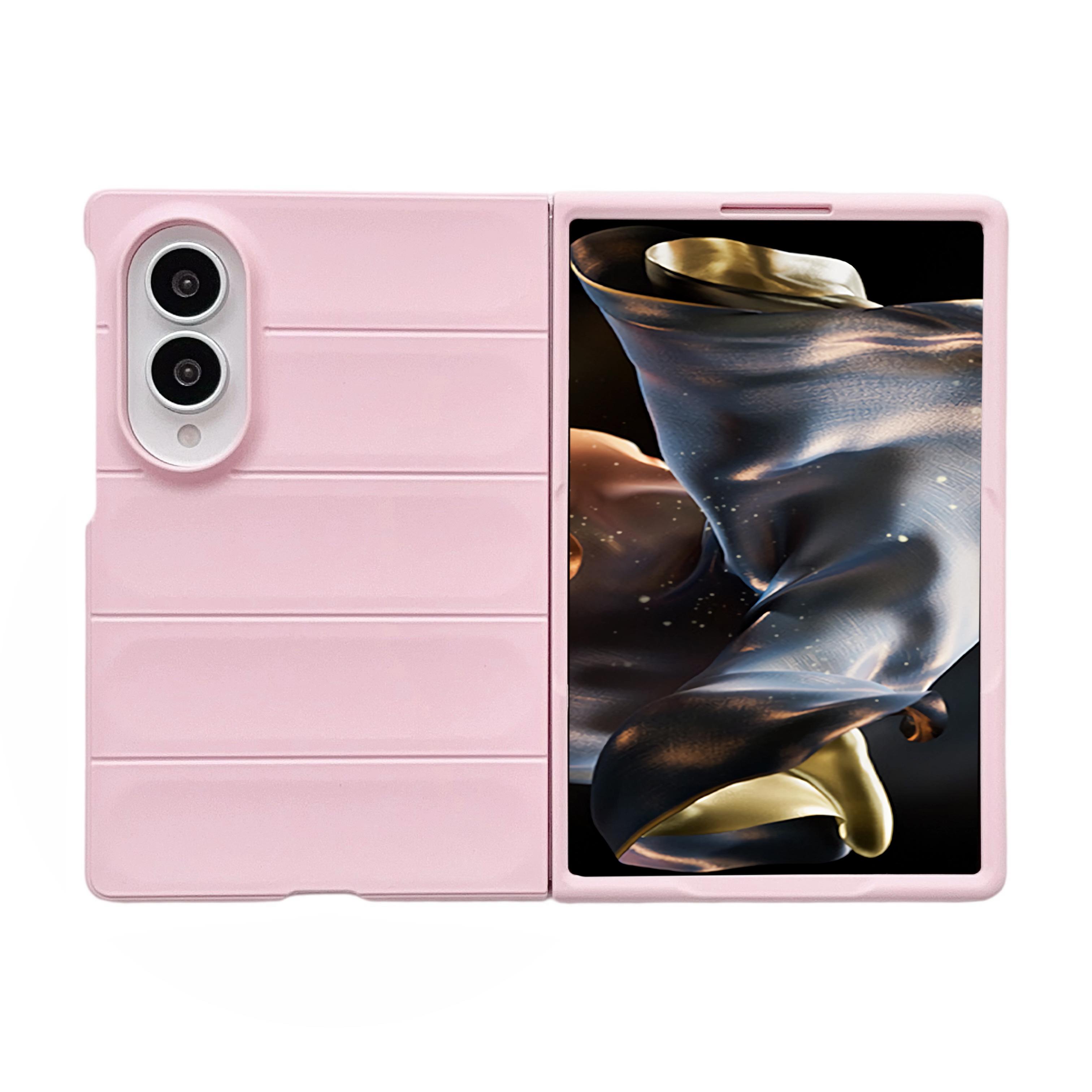 TEMU Phone Case: Ten-color Feel Shield Folding Phone Case, Suitable For Galaxy Z Fold 8, Full-coverage Drop-proof Protective Cover, Creative, Simple,
