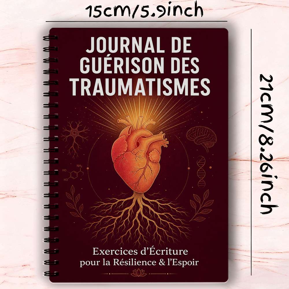 TEMU Journal de guérison des traumatismes premium, santé mentale, rétablissement du , invitations quotidiennes, travail de , - émotionnel, journal de
