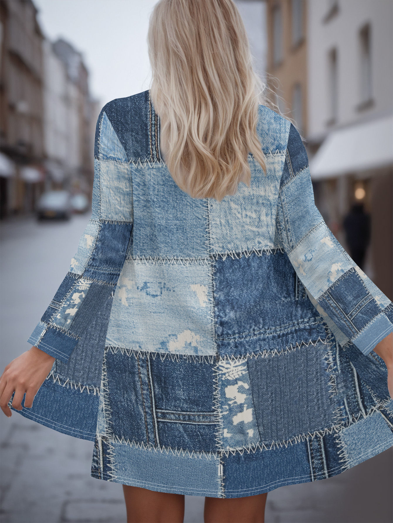 plus size denim jackets sold on Temu United States