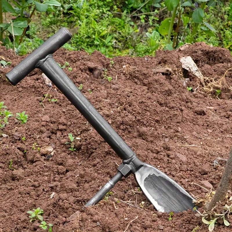 1pc heavy duty   steel gardening shovel multi purpose outdoor seedling digging tool no electricity required for vegetable planting and transplanting Product details 10