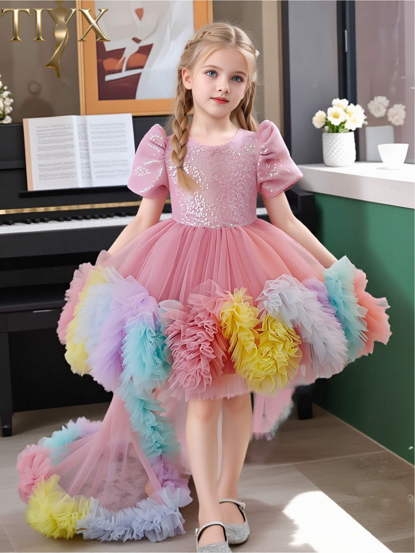 strapless open back dress Hot Pink One-Sleeve Faviana Homecoming Dress -PromGirl Hot Pink / 2