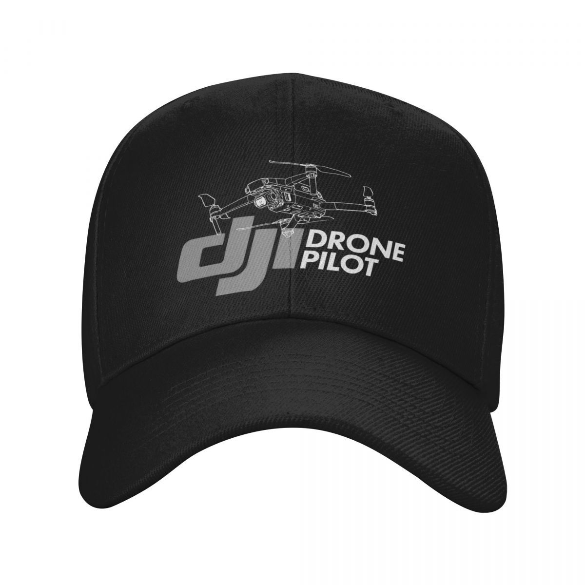 

1pc Dji Baseball Cap, Sporty Polyester 100% Adjustable Dad Hat For Men And Women, Unisex For Drone