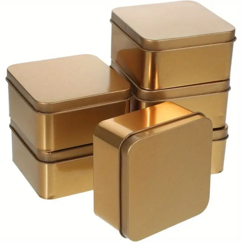 11pcs Tin Boxes with Lids, Empty Metal Tins, Portable Storage Metal Tin Container Organizer for Gifts, Favors and Crafts, Small Item Storage, Party Favors, Stackable Tins,  , Sturdy Construction, Reusable Containers, Storage Boxes, Portable Tins, Event Planners, Gift  