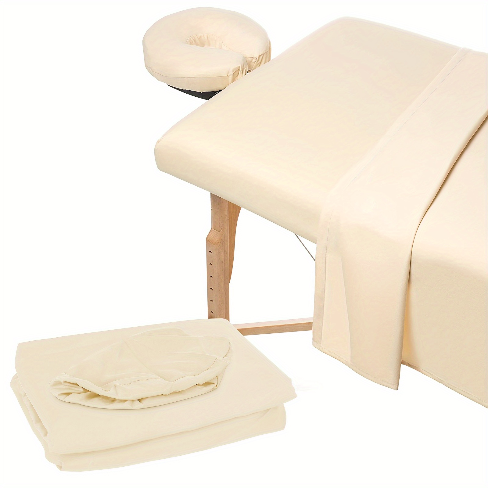 TEMU Beauty bedhoes, beauty lakenset, -delige set met hoeslaken en kussensloop, massagelakken