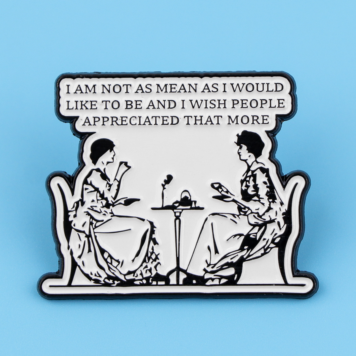 

1pc Dmlsky Sarcastic Enamel Pin – "i Am Not As As I Would Like To Be" Quote Brooch, Alloy Cartoon Badge For Briefcases, Backpacks & Jewelry Gifts, Mixed Colors