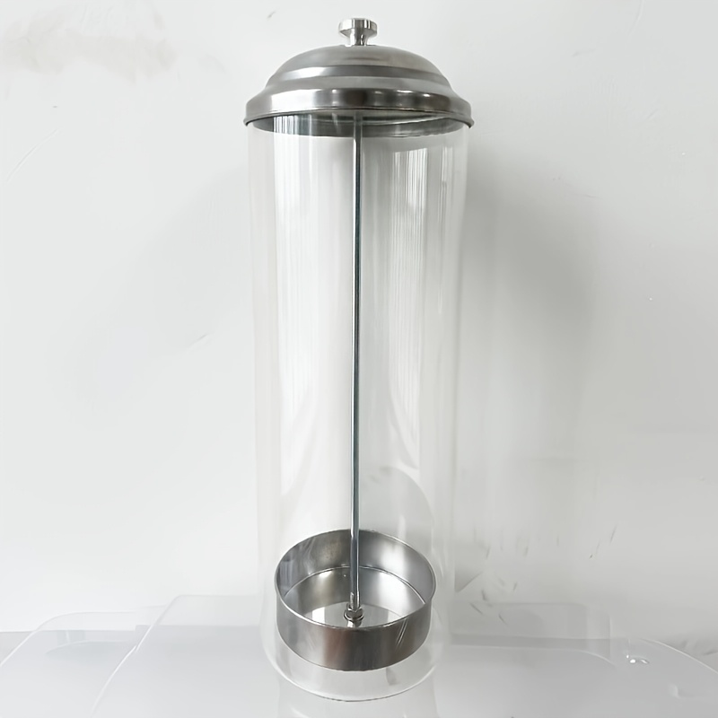 TEMU Suitable Countertop - Transparent Modern Space-saving Straw With , Hygienic Cup Holder For Utensil Storage, Holds Straws For, Office, Or Dining Table Decor