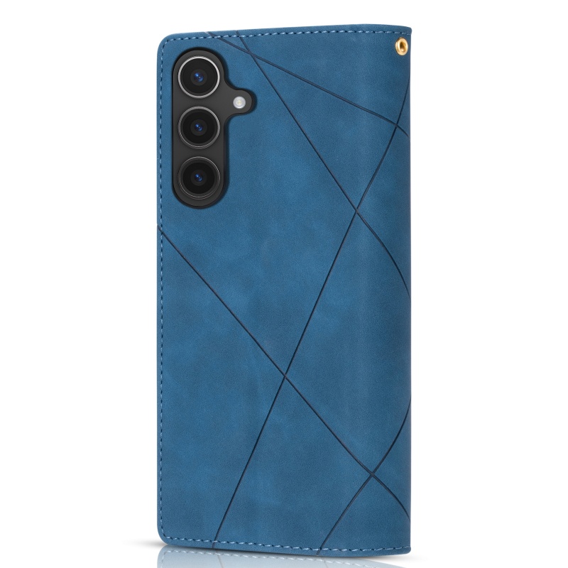 TEMU Phone Case: Synthetic Leather Card Holder Stand With Lanyard, Suitable For A57/a37, Side-clip Magnetic Full-coverage Case For Men And Women