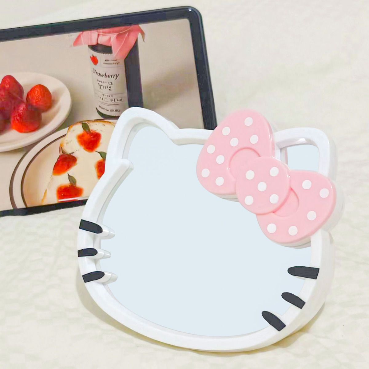 Kitty Makeup Storage Mirror, Table Mirror, Kitten Shape, Kawaii And Makeup Mirror, Abirthday Gift For Kitty Fans