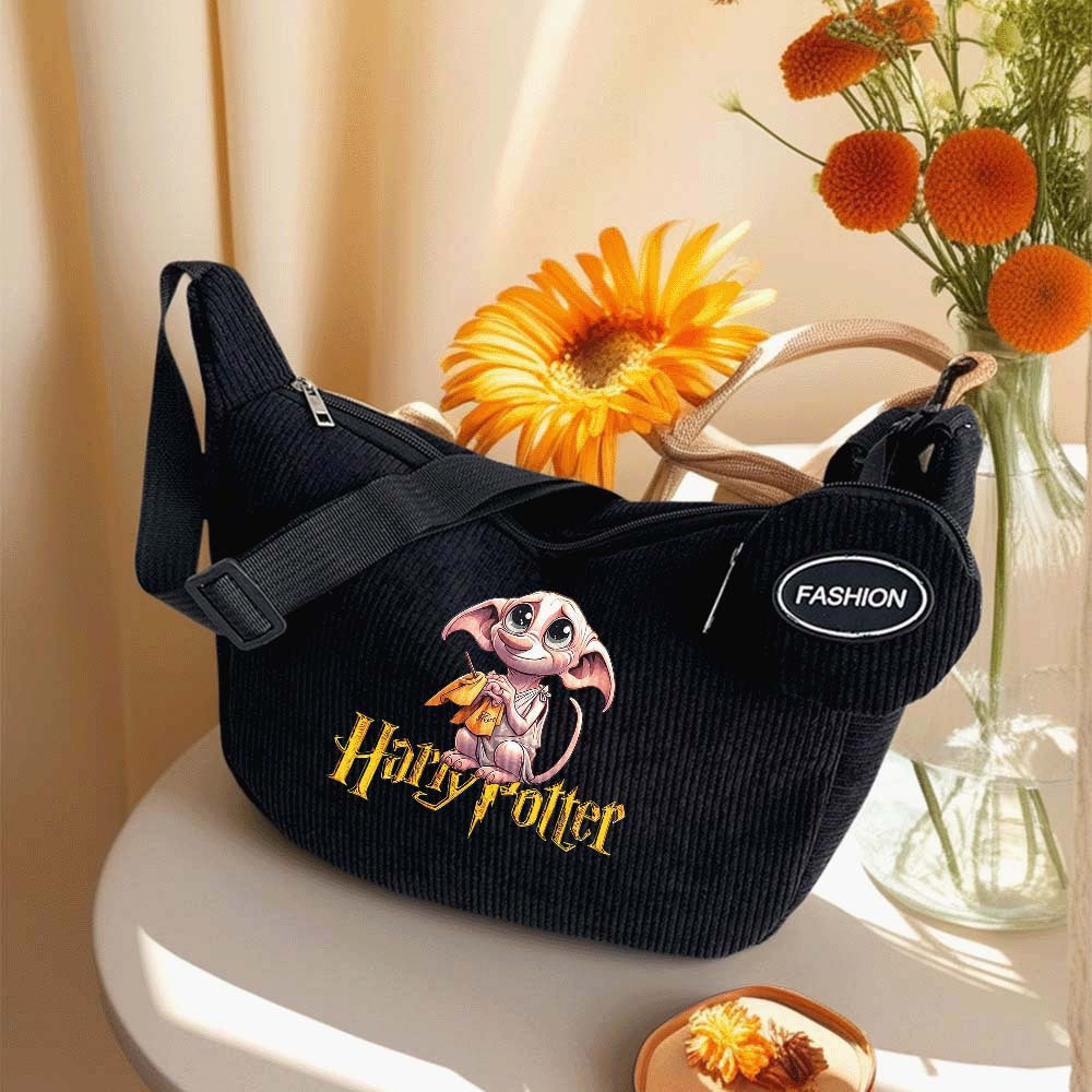 TEMU 1pc, Harry Potter Dobby Themed Printed Shoulder Crossbody Bag, Perfect Companion For Daily Storage Or Travel, Ideal Holiday Gift, Suitable For