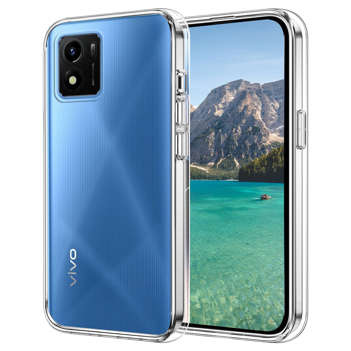 TEMU Phone Case: Case For Vivo Y01 Clear Shockproof Phone Bumper Cover Anti-scratch Transparent