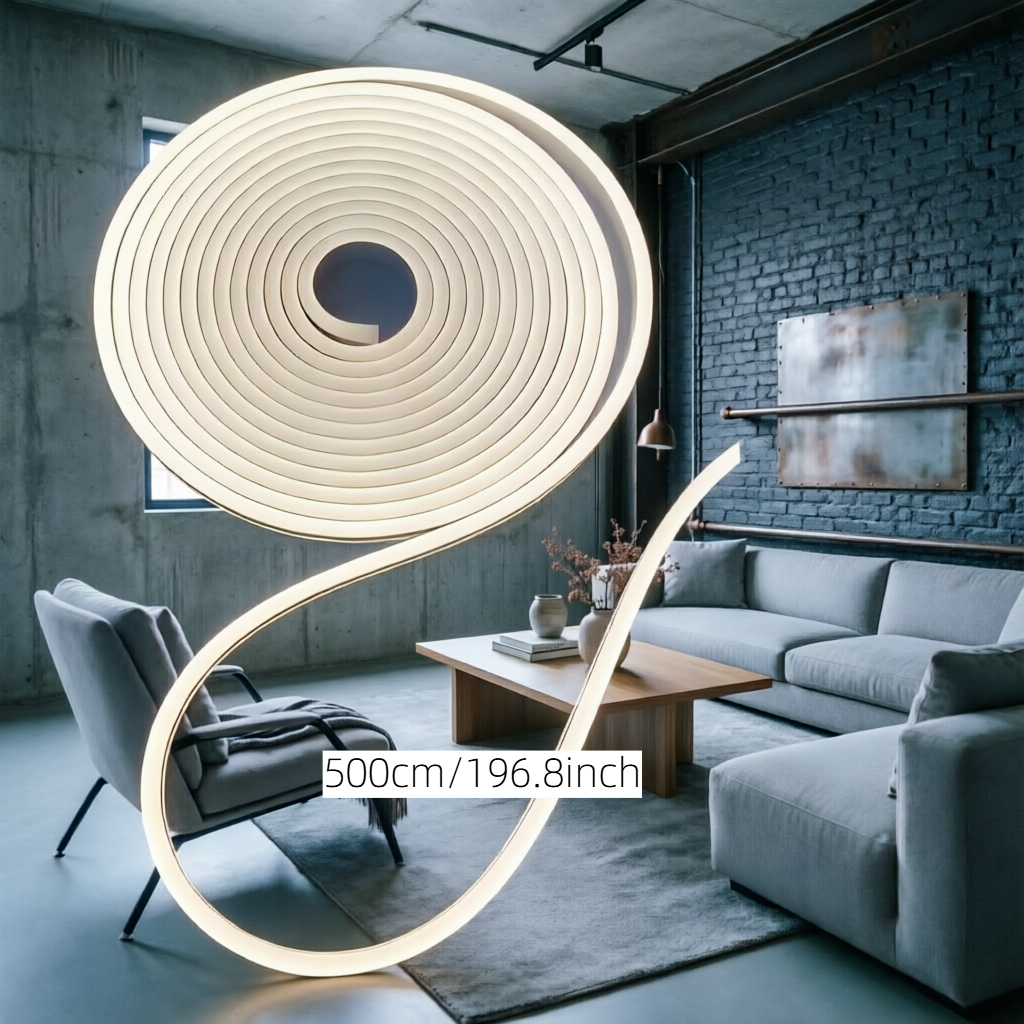 TEMU LQHZMYY Tira de luz LED decorativa de neón COB con movimiento de , tira de luz LED regulable con sensor de movimiento, luz de relleno para