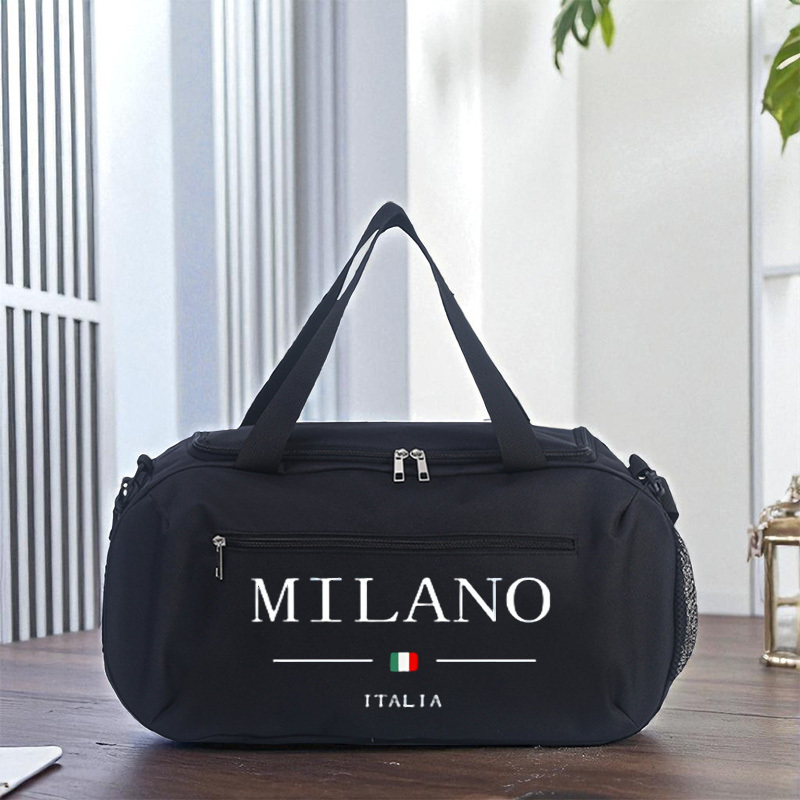TEMU 1pc Printed Large Capacity Travel Luggage Bags, Travel Bags, Handbags, Sports Fitness Bags, Yoga Bags, Travel Bags, Travel Handbags, Beach Bags,