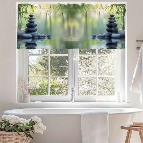 Bridget Crushed Satin Black Rod Pocket Curtain Panel & Waterfall Valance – Luxury Home Textile